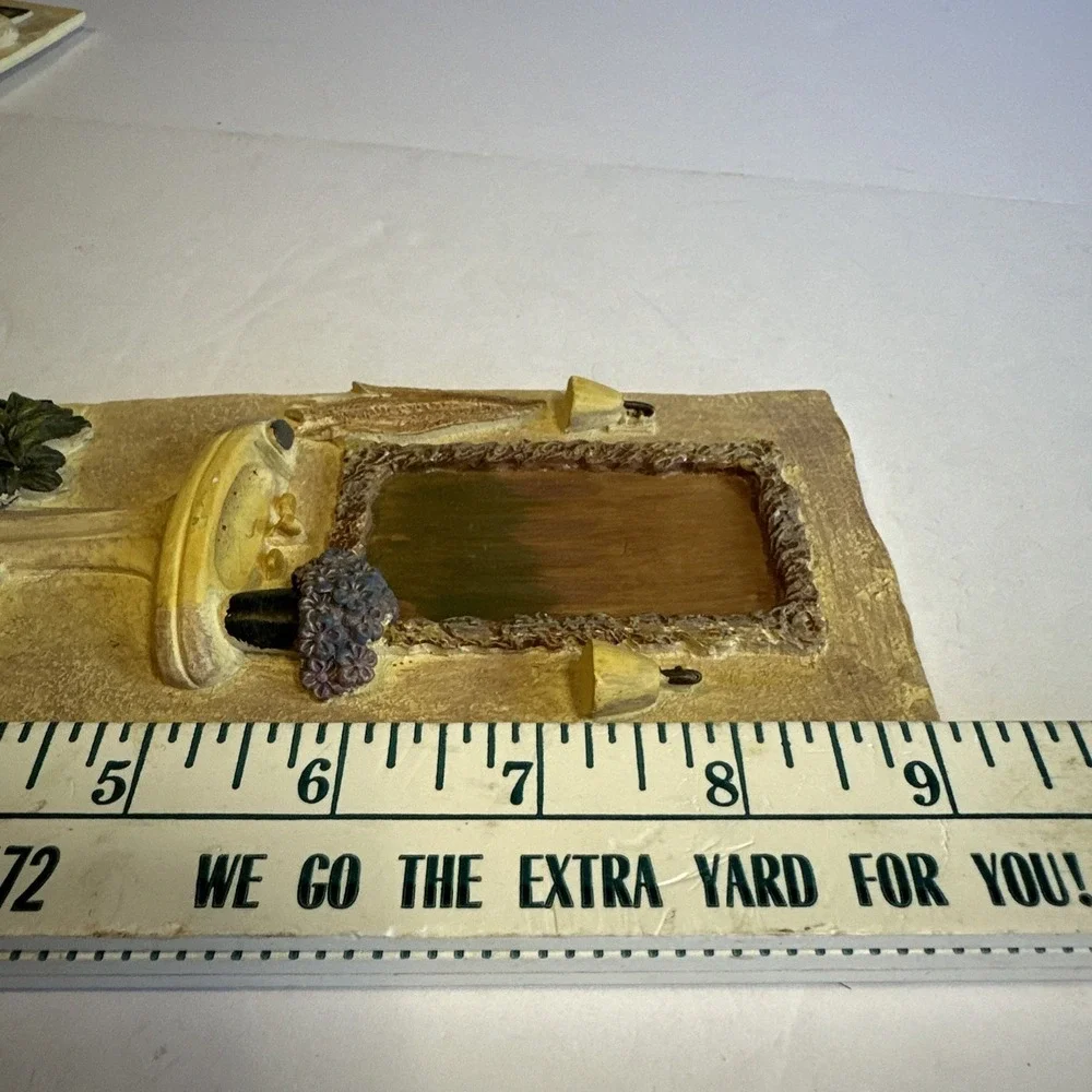 Two-Vintage C. Winterle Olson 3D Bathroom Wall Art Tile Tuscany Tub Window